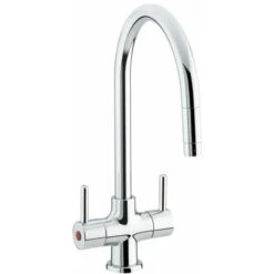 Bristan Beeline Mono Kitchen Sink Mixer Tap Double Lever Modern Stylish Chrome
