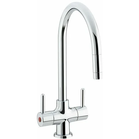 Bristan Beeline Mono Kitchen Sink Mixer Tap Double Lever Modern Stylish Chrome