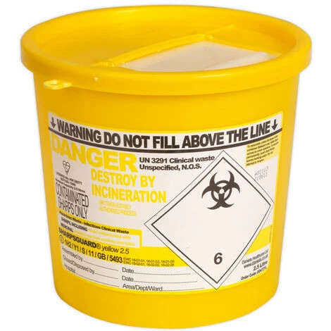 Sealey SSP250 Sharps Bin 2.5L