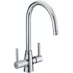 Bristan Monza EasyFit Mono Kitchen Sink Mixer Tap Dual Handle - Chrome