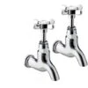 Bristan 1901 Bib Kitchen Taps Without Upstands - Chrome Plated