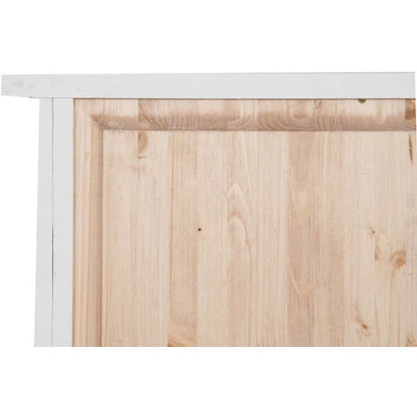 Country-style Solid Lime Wood Antiqued White Finish Showcase W68xDP25xH130 Cm Sized Display Case. Made In Italy - Image 4