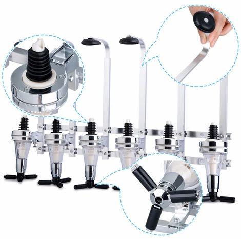 Livingandhome Set Of 6 Wall Wine Drinks Dispenser Bar Butler - Image 3