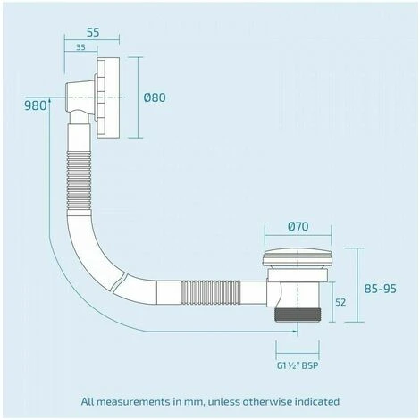 Black Matt Waterfall Basin & Bath Filler Tap Lever Round Deck Mounted Modern - Image 4