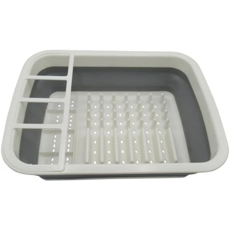 Collapsible Dish Rack - Folding Drainer Washing Drying Cutlery Pop Up