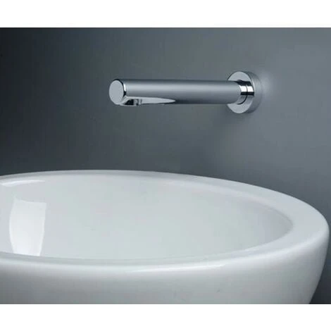 Deluxe Wall Mounted Round Infrared Sensor Tap Automatic Basin Spout Infra-red - Image 3