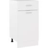 Drawer Bottom Cabinet White 40x46x81.5 Cm Engineered Wood VidaXL