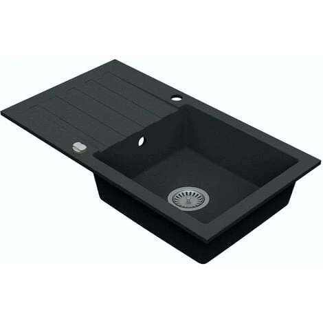 Schon Arola Obsidian Black 1.0 Bowl Reversible Kitchen Sink - Image 2