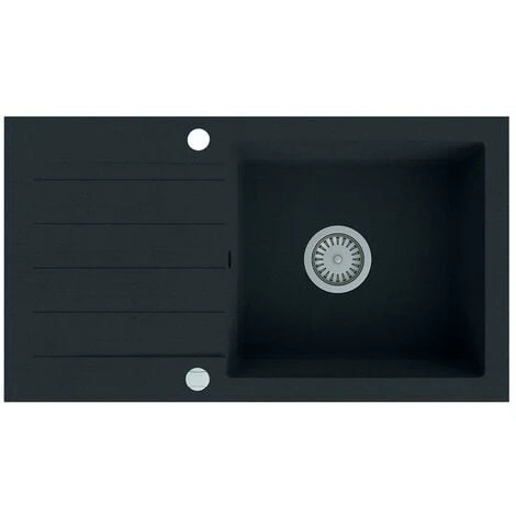 Schon Arola Obsidian Black 1.0 Bowl Reversible Kitchen Sink - Image 4