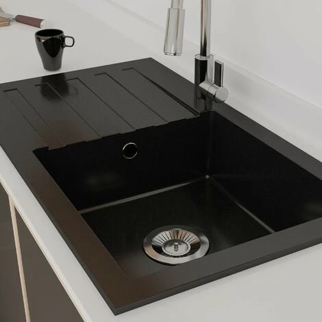 Schon Arola Obsidian Black 1.0 Bowl Reversible Kitchen Sink - Image 5