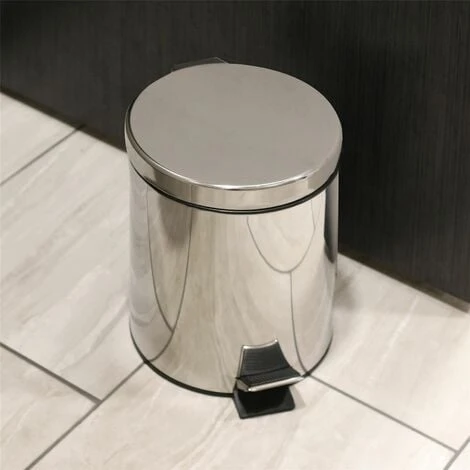 5L Pedal Bin Stainless Steel M&W - Image 3