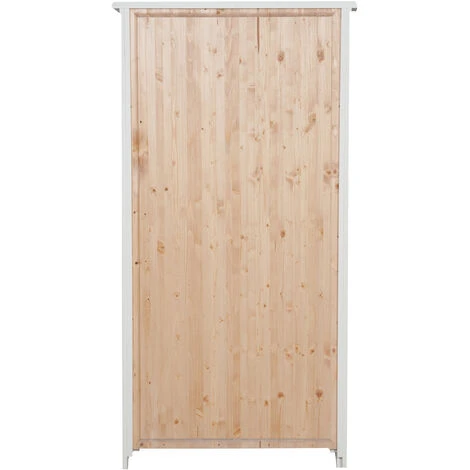 Country-style Solid Lime Wood Antiqued Finish W68xDP25xH130 Cm Sized Display Case Cabinet. Made In Italy - Image 2