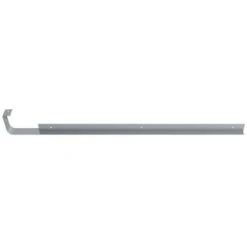 RAW Kitchen Worktop Straight Joint Bright Silver 40mm X 630mm