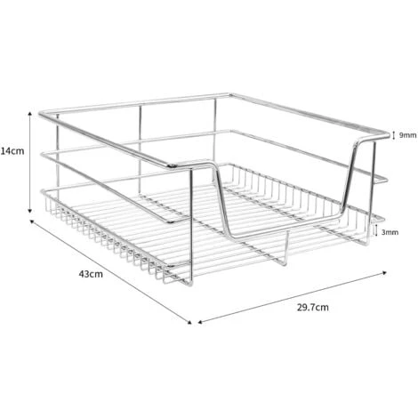 KuKoo 5 X Kitchen Pull Out Soft Close Baskets, 400mm Wide - Image 5