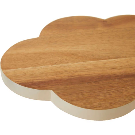 Premier Housewares Mimo Large Cloud Chopping Board/ Chopping Boards Wood/ Acacia Wooden Chopping Boards/ Cutting Board/ Brown/ Simple Design/ Plain/ Dimensions Are W27 X D19 X H2cm - Image 2