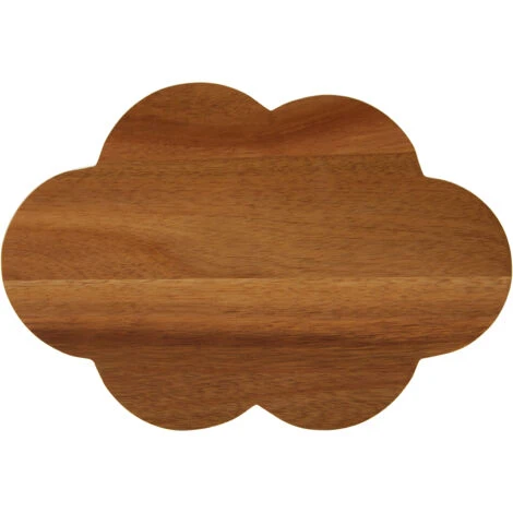 Premier Housewares Mimo Large Cloud Chopping Board/ Chopping Boards Wood/ Acacia Wooden Chopping Boards/ Cutting Board/ Brown/ Simple Design/ Plain/ Dimensions Are W27 X D19 X H2cm - Image 3