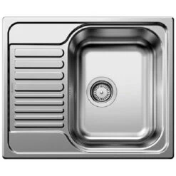 Blanco Sink TIPO 45 S Mini In Stainless Steel 1 Bowl + Reversible Drainer 60,5x50cm With Manual Drain (516524)