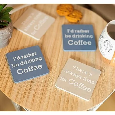 4 X Reversible Novelty Coaster Set - Image 5
