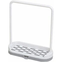 LITZEE Multifunction Kitchen Towel Holder With Sponge Holder - Gray