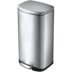 Pedal Bin Della 35 L Matte Silver EKO