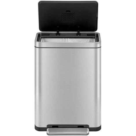 Pedal Bin X-Cube 30 L Matte Silver EKO - Image 4