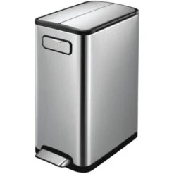 Step Bin Ecofly 45 L Silver EKO