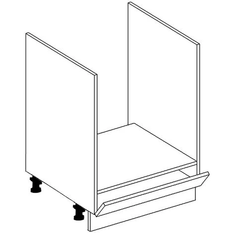 600 Kitchen Unit Oven Housing Cabinet Cupboard Grey Gloss 60cm Soft Close Luxe - Image 3