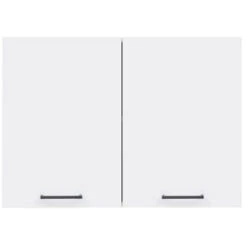 800 White Kitchen Cabinet Unit Wall 2 Door Cupboard 80cm Low Gloss Matt Junona
