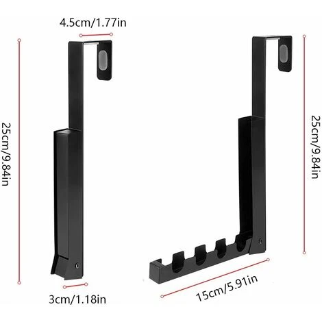 Foldable Wall Hook, Folding Coat Hooks, Stainless Steel Door Hook, Contains 4 Hooks, Used To Hang Clothes, Bags, Scarves And Christmas Wreaths - Image 3
