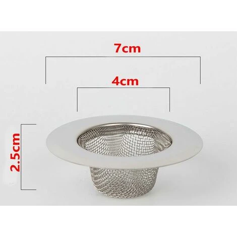 LangRay 2-Piece Stainless Steel Strainer, Mini Sink Strainer, Stainless Steel Sink Drain Filter, Filter Screen, Shower, Bath Or Kitchen Sink Filter - Image 2
