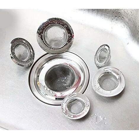 LangRay 2-Piece Stainless Steel Strainer, Mini Sink Strainer, Stainless Steel Sink Drain Filter, Filter Screen, Shower, Bath Or Kitchen Sink Filter - Image 4