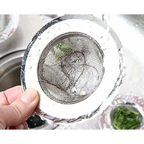 LangRay 2-Piece Stainless Steel Strainer, Mini Sink Strainer, Stainless Steel Sink Drain Filter, Filter Screen, Shower, Bath Or Kitchen Sink Filter - Image 5