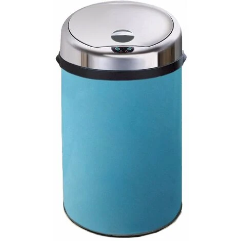 Inmotion 30L Blue Stainless Steel Auto Sensor Kitchen Waste Dust Bin