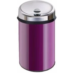 Inmotion 30L Purple Stainless Steel Auto Sensor Kitchen Waste Dust Bin