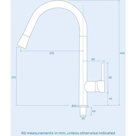 Contemporary Matte Black Pull Out Kitchen Sink Single Lever Mixer Tap With 360 Swivel - Image 4