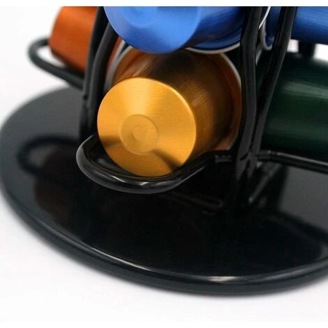 LITZEE Coffee Capsules Holder, Coffee Pod Holder For 40 Coffee Capsules, Rotating Design, Elegant And Modern Finish, Coffe Storage Rack For 40 Pcs Pods Coffee Holder Stand - Image 4
