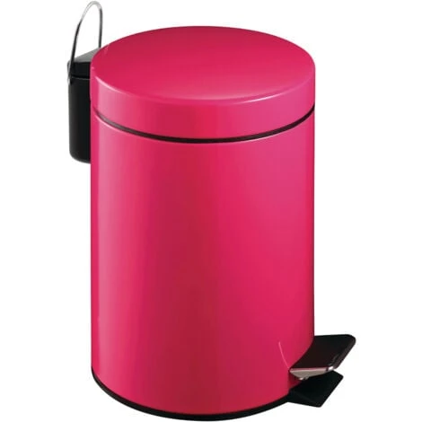 Premier Housewares Hot Pink Pedal Bin - 3 Ltr