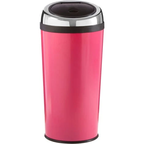 Premier Housewares Touch Top Hot Pink Bin - 30 Ltr