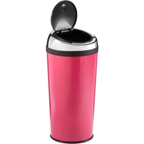 Premier Housewares Touch Top Hot Pink Bin - 30 Ltr - Image 3