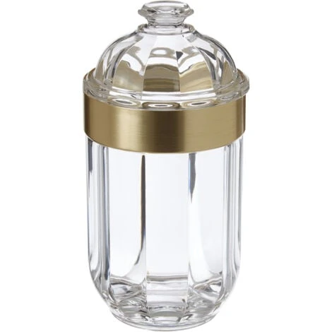 Premier Housewares Medium Light Gold Acrylic Canister - Image 2