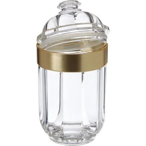 Premier Housewares Medium Light Gold Acrylic Canister - Image 3