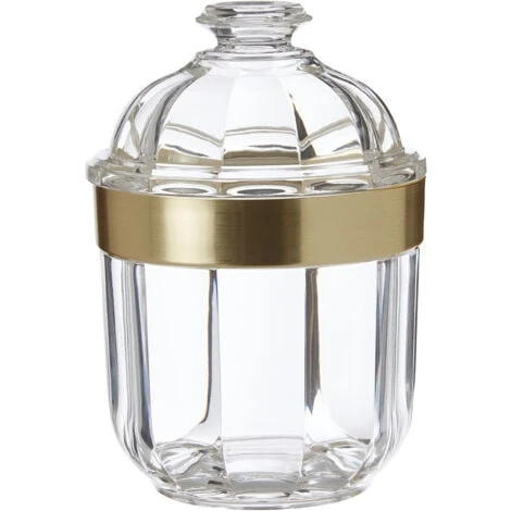 Premier Housewares Small Light Gold Acrylic Canister