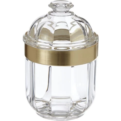 Premier Housewares Small Light Gold Acrylic Canister - Image 2