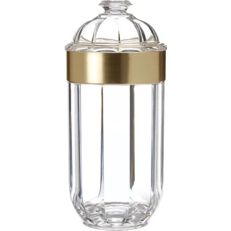 Premier Housewares Large Light Gold Acrylic Canister