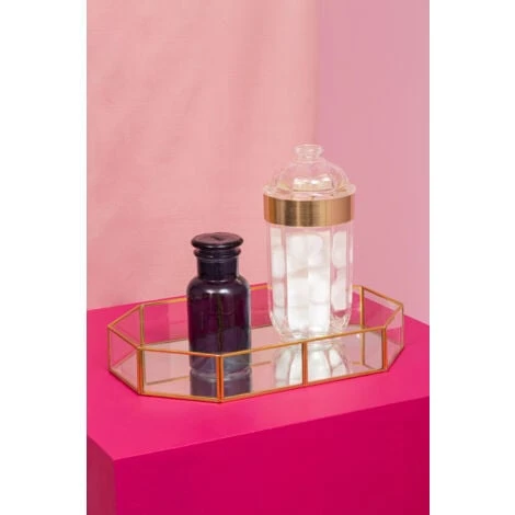 Premier Housewares Large Light Gold Acrylic Canister - Image 5