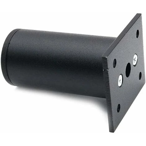 LITZEE Set Of 4 Adjustable Matt Black Furniture Legs, 38x80mm Aluminum Alloy Made, Cabinet Coffee Table TV Stand Legs, Furniture Sofa Support Foot, Bathroom Cabinet Support Legs - Image 4