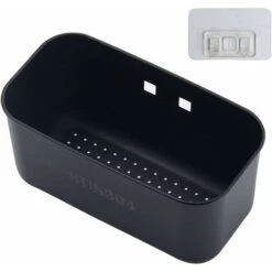 Sink Filter Tray, Filter Basket For Sinks, Stainless Steel 304 Multifunctional Kitchen Strainer, Sink Organiser, Filter Baskets, Colander Over The Spool For Dishes, Fruit, Vegetables (Black)