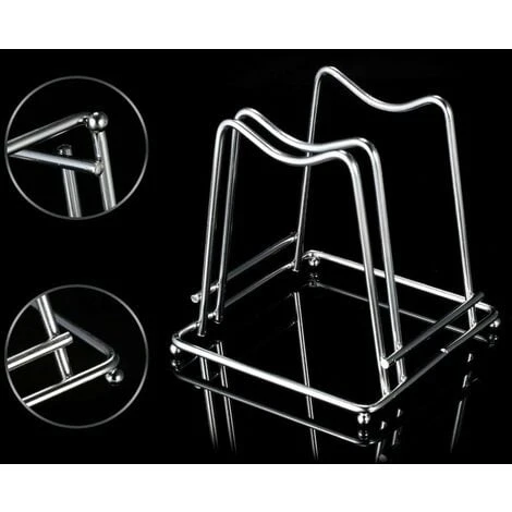 Stainless Steel Cutting Board Holder Chopping Board Stand Rack Kitchen Household Organizer Cutting Board Rack - Image 2