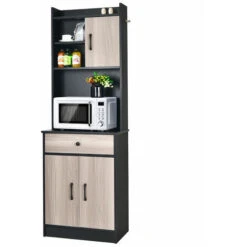 Kitchen Buffet Hutch Freestanding Kitchen Pantry Tall Cupboard Cabinet Server