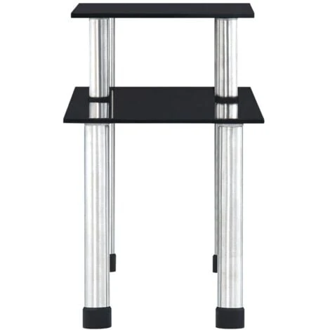 Hommoo Kitchen Shelf Black 45x16x26 Cm Tempered Glass - Image 4